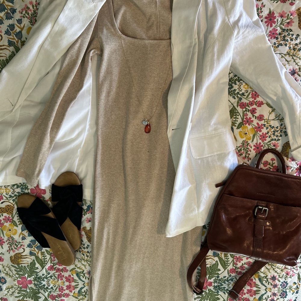 Elegant Tan Dress